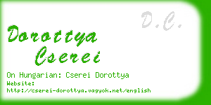 dorottya cserei business card